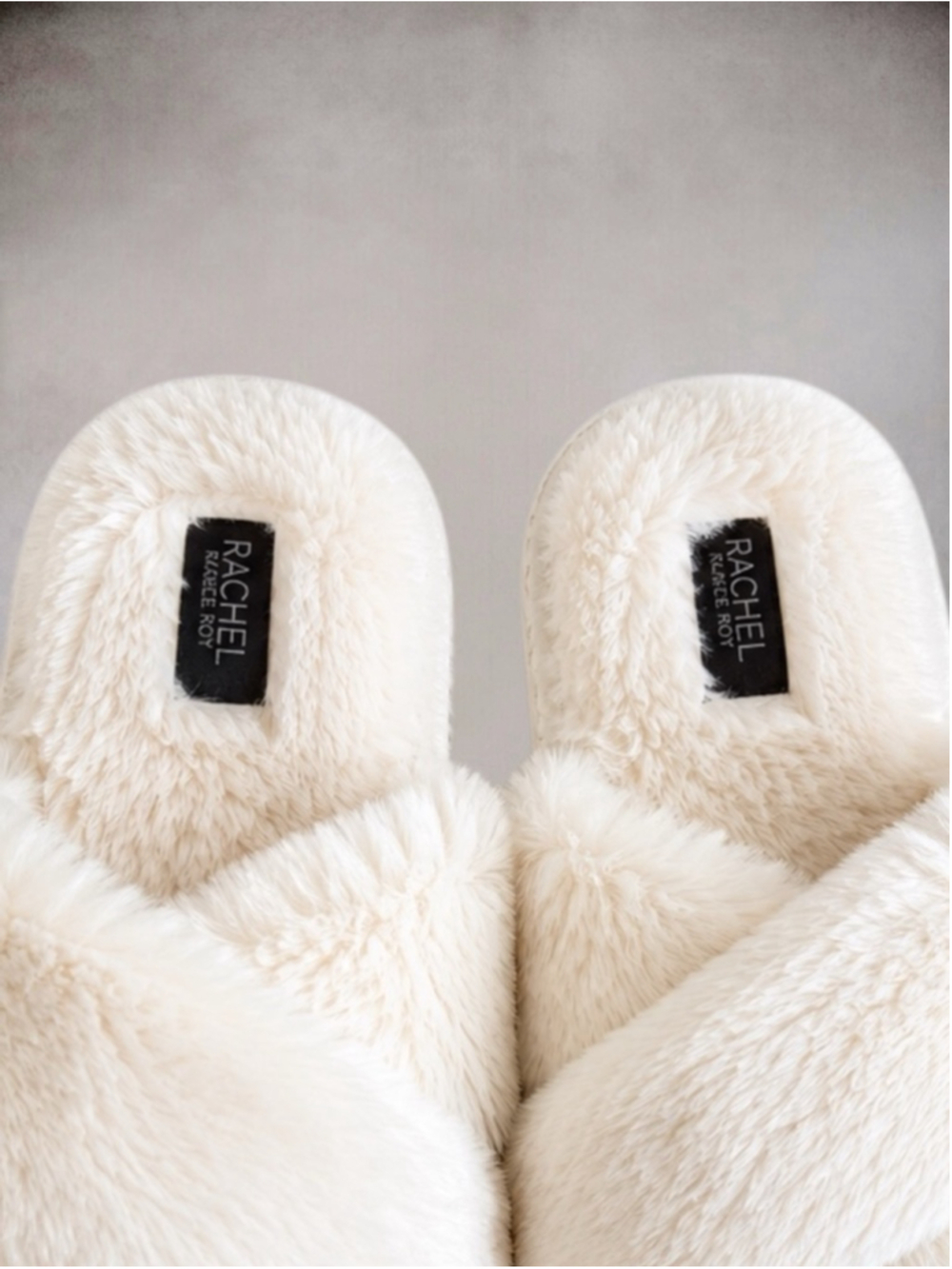 Rachel Rachel Roy Faux-Fur Crossband Slippers – Women’s Size M (7–8) - Picture 5 of 7